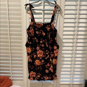 NWT Torrid Floral Black Dress size 1x (14/16)